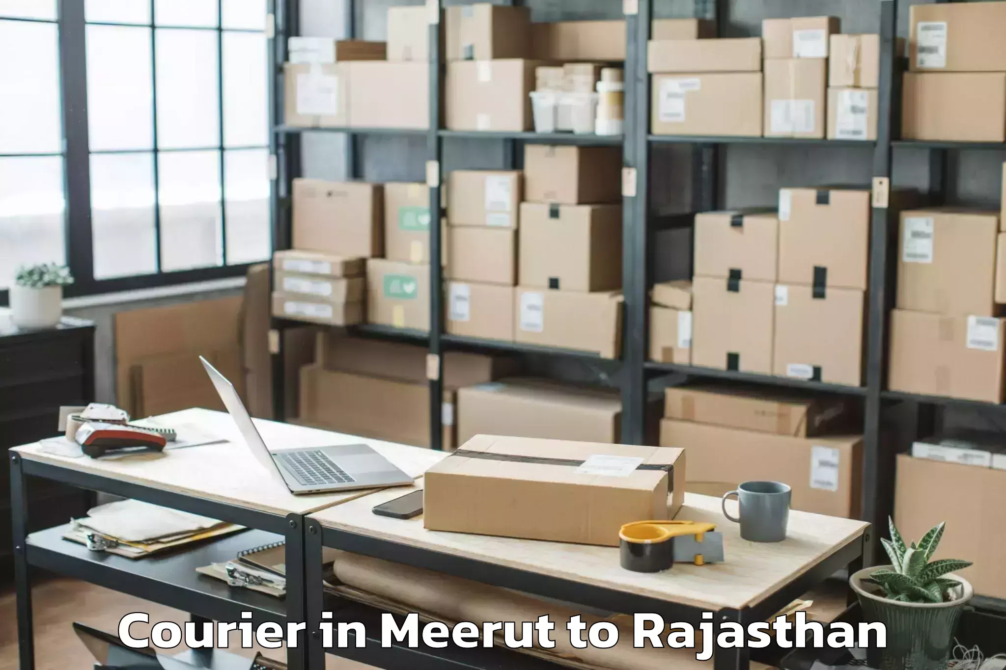 Leading Meerut to Bhinmal Courier Provider